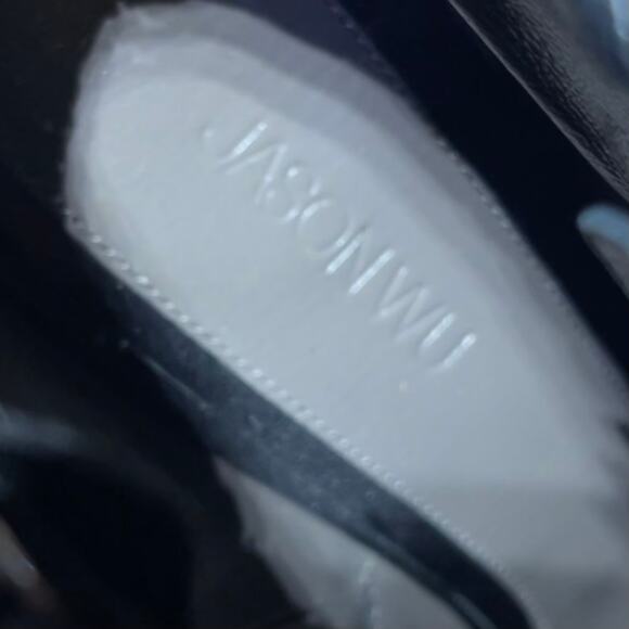 Jason Wu Boots Leather Ankle Bootie Lace Up Whip Stitch Made in Italy - Picture 10 of 11